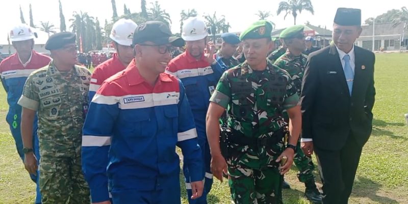 Caption : Pangdam II Sriwijaya & Direktur Operasi PT Kilang Pertamina Internasional (PT KPI), Didik Bahagia