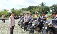 Cek Ranmor R2, Kapolres OKI Ingatkan Peran Bhabinkamtibmas