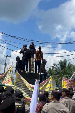 Ratusan Warga Demo PT.Tania Selatan, Polres OKI Pastikan Situasi Kondusif