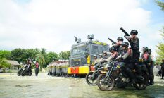 Kapolres OKI Pimpin Simulasi Sispamkota