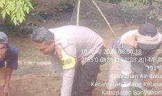 Bhabinkamtibmas Polsek Talang Kelapa Gerakkan Masyarakat Menuju Swasembada Pangan