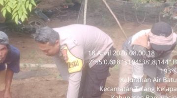 Bhabinkamtibmas Polsek Talang Kelapa Gerakkan Masyarakat Menuju Swasembada Pangan