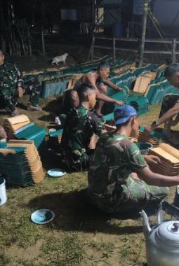 Kejar Target Penutupan, Satgas TMMD Kodim 0402/OKI Bekerja Hingga Malam Hari