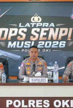 Kapolres OKI Buka Latpraops Senpi Musi 2026