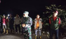 Dandim 0430/BA Pimpin Langsung Pemadaman Karhutla, Berjibaku di Tengah Gelapnya Malam