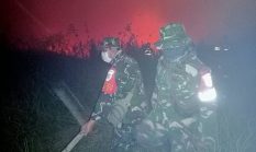 Dandim 0402/OKI-OI Turun Langsung Pimpin Penanganan Karhutla di Pemulutan