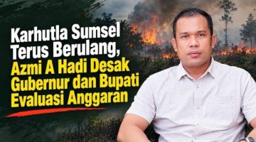 Tomas Ogan Ilir Minta Kepala Daerah Evaluasi Pola Penanganan Karhutla