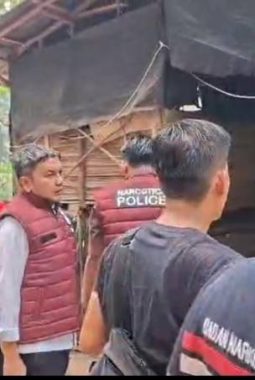 Polres OKI dan BNNK Gerebek Pondok di Kebun Duku, Empat Pria Diamankan