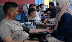 Sambut HUT Humas ke-75, Polres OKI Gelar Donor Darah untuk Kemanusiaan