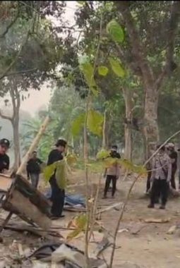 Polres OKI dan BNNK Tertibkan Lokasi Diduga Jadi Tempat Peredaran Narkotika di Serdang Menang