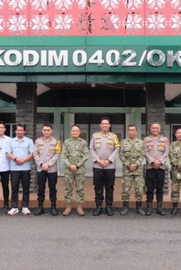 Kapolres OKI dan Dandim 0402 Perkuat Sinergi TNI-Polri